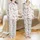 Pancakes & Pajamas Party: Whimsical Craft Supplies Pattern - Playful Sleepwear Set Satin Pajamas Set - 1