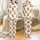 Goldendoodle Dog Lover's Holiday Sleep Pants: Puppies in Christmas Lights Pattern - Soft Brushed Poly Satin Pajamas Set - 1
