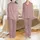 Bridesmaid & Bridal Party Personalized Dusty Rose Love Motif Satin Sleep Set Satin Pajamas Set - 1
