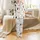 Pomeranian Mom's Realistic Dogs, Pink Peonies, Roses & Loving Print Wearable Satin Pajamas Set - 2