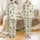 Family Matching Funny T-Rex Santa, Snowmen & Tree Christmas Spandex Sleep Set Satin Pajamas Set - 1