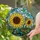 Nature Lovers' Radiant Tiffany Style Stained Glass Sunflower Jewel Tones Mosaic Pattern Stained Glass Suncatcher - 2