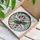 Holiday Enthusiasts' Intricate Tiffany Stained Glass Candy Cane Holly & Berries Mosaic Design Red Green Gold Stained Glass Suncatcher - 3