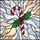Holiday Enthusiasts' Intricate Tiffany Stained Glass Candy Cane Holly & Berries Mosaic Design Red Green Gold Stained Glass Suncatcher - 5