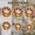 Autumn Art Lovers' Tiffany Stained Glass Three Pumpkins Fall Wreath Jewel Tone Mosaic Stained Glass Suncatcher - LX27_0NZ6S