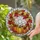 Autumn Art Lovers' Tiffany Stained Glass Three Pumpkins Fall Wreath Jewel Tone Mosaic Stained Glass Suncatcher - 2