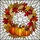 Autumn Art Lovers' Tiffany Stained Glass Three Pumpkins Fall Wreath Jewel Tone Mosaic Stained Glass Suncatcher - 5