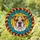 Dog Lovers' Intricate Stained Glass Pit Bull Bulldog Head Fiery Sunburst Mosaic Art Stained Glass Suncatcher - bdplSZvMBV