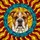 Dog Lovers' Intricate Stained Glass Pit Bull Bulldog Head Fiery Sunburst Mosaic Art Stained Glass Suncatcher - 5