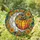 Autumn Lovers' Tiffany Stained Glass Crescent Moon Pumpkin Harvest Mosaic Design Stained Glass Suncatcher - 1