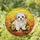 Pet Lovers' Glowing Tiffany Stained Glass Maltese Puppy Floral Sunset Mosaic Stained Glass Suncatcher - lVG0Q5Yvd7