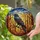Fantasy Art Fans' Majestic Raven Stained Glass Forest Iridescent Jewel Tone Mosaic Stained Glass Suncatcher - 2
