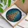 Holiday Enthusiasts' Intricate Stained Glass Christmas Tree Amber Red Ornaments Teal Blue Mosaic Stained Glass Suncatcher - 2XnD7O14k0