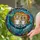 Couple's Joyful Tiffany Stained Glass Whale Journey Amber Teal Ocean Mosaic Waves Stained Glass Suncatcher - RQJOCyV88J