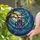 Fantasy Art Fans' Intricate Tiffany Stained Glass Bat Starry Night Mosaic in Jewel Tones Stained Glass Suncatcher - 2