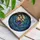 Fantasy Art Fans' Intricate Tiffany Stained Glass Bat Starry Night Mosaic in Jewel Tones Stained Glass Suncatcher - 3