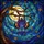 Fantasy Art Fans' Intricate Tiffany Stained Glass Bat Starry Night Mosaic in Jewel Tones Stained Glass Suncatcher - 5