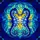 Ocean Lovers' Tiffany Style Stained Glass Mirrored Seahorse Heart Deep Blue Aqua Yellow Mosaic Art Stained Glass Suncatcher - 5