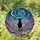 Fantasy Cat Lovers' Intricate Stained Glass Black Cat Magic Carpet Celestial Night Jewel Tones Stained Glass Suncatcher - 1-W1oACjAD