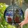 Holiday Lovers' Tiffany Style Stained Glass Christmas Tree Couple Red Green Jewel Tone Mosaic Stained Glass Suncatcher - 8OnJ5RjuCK