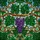 Nature Enthusiasts' Tiffany Glass Glowing Grape Cluster Vine Emerald Green Amber Royal Purple Stained Glass Suncatcher - 5