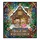 Couples' Tiffany Stained Glass Joyful Couple Gingerbread House Ruby Emerald Sapphire Holiday Design Stained Glass Suncatcher - 5
