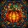 Autumn Art Lovers' Vibrant Tiffany Style Stained Glass Pumpkin Mosaic with Intricate Jewel Tone Autumn Foliage Patterns Stained Glass Suncatcher - 5
