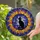 Cat Lovers' Tiffany Stained Glass Black Cat Celestial Cosmic Moon Sun Rays Deep Blue Purple Orange Stained Glass Suncatcher - 2