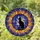Cat Lovers' Tiffany Stained Glass Black Cat Celestial Cosmic Moon Sun Rays Deep Blue Purple Orange Stained Glass Suncatcher - 1
