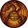 Dragon Enthusiasts' Tiffany Style Stained Glass Dragon Amber Bookshelves Fiery Embers Stained Glass Suncatcher - 5