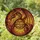 Dragon Enthusiasts' Tiffany Style Stained Glass Dragon Amber Bookshelves Fiery Embers Stained Glass Suncatcher - 1