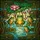 Nature Lovers' Emerald Green Frog Stained Glass Jewel Tone Pond Lily Pad Lotus Mosaic Stained Glass Suncatcher - 5