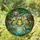 Nature Lovers' Emerald Green Frog Stained Glass Jewel Tone Pond Lily Pad Lotus Mosaic Stained Glass Suncatcher - 1
