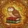 Art & Book Lovers' Intricate Stained Glass Sleeping Owl Stacked Books Emerald Red Gold Jewel Tones Stained Glass Suncatcher - 5