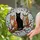 Fantasy Art Lovers' Stained Glass Black Cat Fox Owl Mosaic Art Jewel Tones Iridescent Stained Glass Suncatcher - BLEFVEdnmz