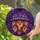 Dark Fantasy Fans' Vibrant Stained Glass Purple Orange Ghost Skull Bat Intricate Geometric Mosaic Stained Glass Suncatcher - 2