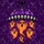 Dark Fantasy Fans' Vibrant Stained Glass Purple Orange Ghost Skull Bat Intricate Geometric Mosaic Stained Glass Suncatcher - 5