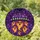 Dark Fantasy Fans' Vibrant Stained Glass Purple Orange Ghost Skull Bat Intricate Geometric Mosaic Stained Glass Suncatcher - 1