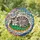 Cat Lovers' Tiffany Style Sleeping Tabby Cat Grey Orange Green Jewel Tone Intricate Mosaic Stained Glass Suncatcher - 1