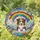 Australian Shepherd Lovers' Vibrant Tiffany Stained Glass Tricolor Dog Rainbow Celestial Mosaic Stained Glass Suncatcher - bguouGrVZ9
