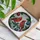 Winter Nature & Art Enthusiasts' Tiffany Stained Glass Cardinals Holly Berries Evergreen Jewel Tones Mosaic Stained Glass Suncatcher - 8IPJQyjmKo