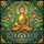 Mindful Art Lovers' Serene Buddha Stained Glass Golden Amber Emerald Blue Lotus Mosaic Stained Glass Suncatcher - 5