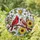 Bird Watchers' Intricate Tiffany Stained Glass Cardinal Pair Red Pink Yellow Floral Mosaic Art Stained Glass Suncatcher - 1