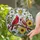 Bird Watchers' Intricate Tiffany Stained Glass Cardinal Pair Red Pink Yellow Floral Mosaic Art Stained Glass Suncatcher - 2