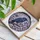 Fantasy Art Fans' Iridescent Raven Tiffany Stained Glass with Deep Purple Blue Leaves and Lavender Pink Gray Mosaic Background Stained Glass Suncatcher - 3