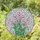 Nature Lovers' Vibrant Tiffany Style Stained Glass Pink Tulip Mosaic with Colorful Geometric Border Stained Glass Suncatcher - 1