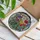 Art Lovers' Edge-to-Edge Stained Glass Red Purple Yellow Blue Jewel Tone Floral Mosaic Stained Glass Suncatcher - 3