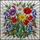 Art Lovers' Edge-to-Edge Stained Glass Red Purple Yellow Blue Jewel Tone Floral Mosaic Stained Glass Suncatcher - 5