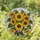 Nature Lovers' Vibrant Sun-Drenched Sunflower Stained Glass Art, Emerald Green Leaves Mosaic Pattern Stained Glass Suncatcher - 1