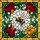 Nature Lovers' Intricate Tiffany Stained Glass Bumblebee Bloom & Mosaic in Amber Red Green Blue Tones Stained Glass Suncatcher - 5
